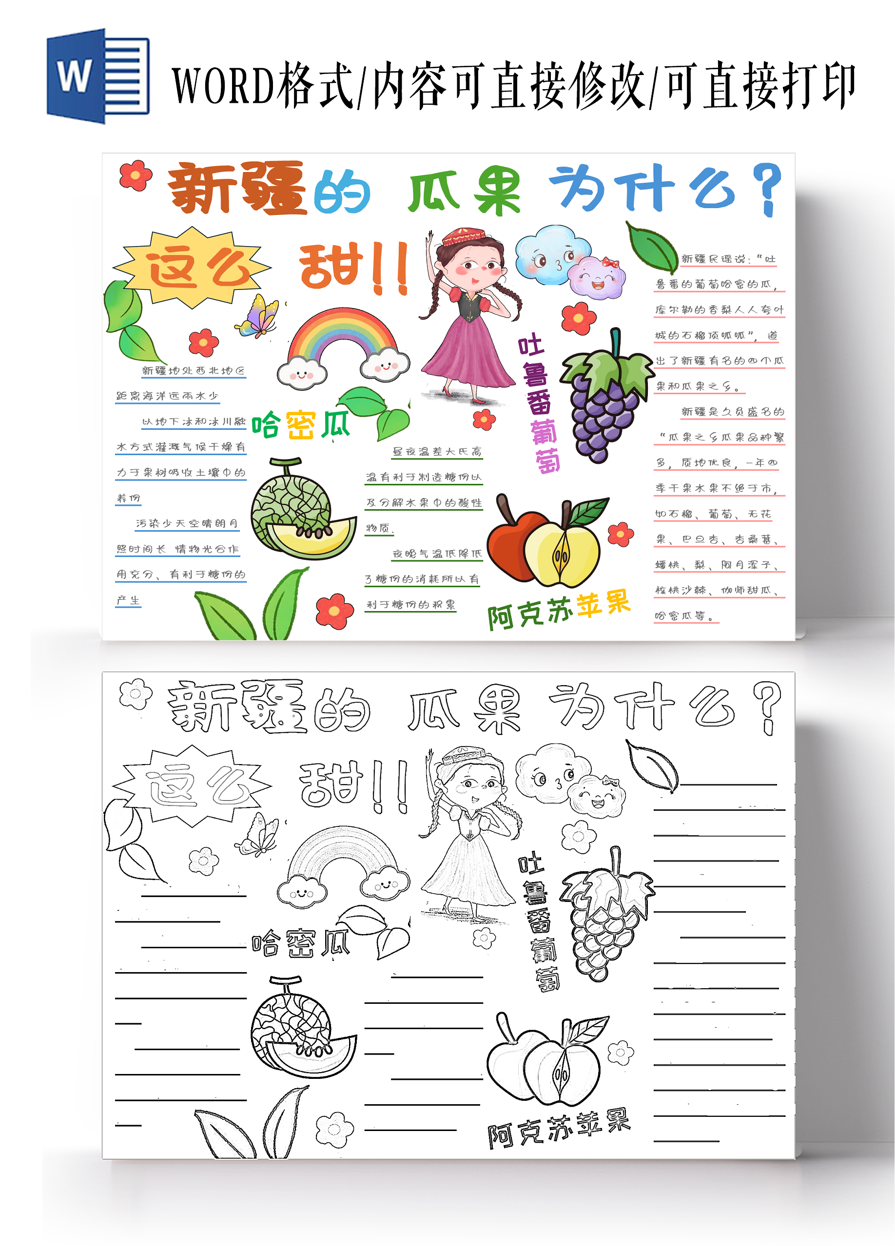 新疆的瓜果为什么这么甜暑假暑假研究手记 课题研究